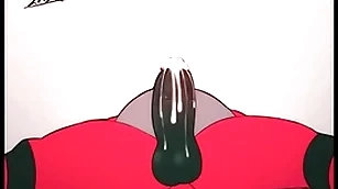 Incineroar sucking his acquiesce flannel
