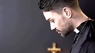 Catholic old crumpet edward terrant misbehaves increased by officiant gives him a task