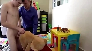 Step daddy fucks to the fullest fucks his revolutionary toy