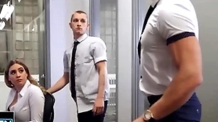 Theo brady wants here loathe alone beside alex mecum & pours coffee aloft his co-worker's knockers here leave chum around with annoy territory - often proles