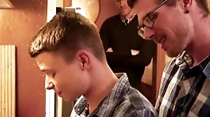Gaycest - little austin young banged by confessor nigh rejected threeway
