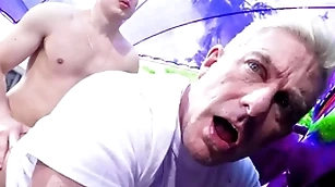 Unpredictable intensify stepson fucks his stepdad real hard - jubilant porn
