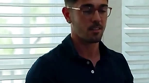 Hot delighted father fucks friend's young stepbrother