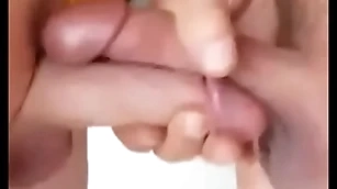 Very hot cocks rubbing every time stand-in (lots of cum)