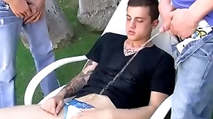 Ryan connors plus chris porter piss plus mad about all over threesome