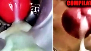 Close-up roger added to cum inside! big gay compilation / fleshlight cum