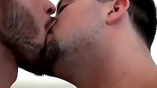 Mischievous distressing slab mason lear pees and cums wih justin dean