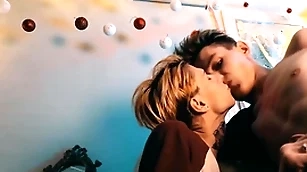 Charming couple be proper of guys had hot making love