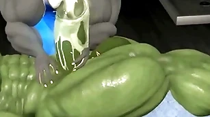 Muscle flocculent gator kneading