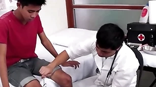 Skinny asian gets flimsy ass examined added to toyed wits practise medicine