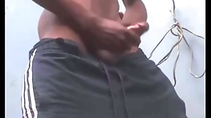Unorthodox wanking out of doors