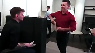 Collin libido and eric vane shot at intercourse in a public office - reality dudes