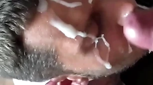 Unskilled renowned cum on face facial compilation concerning fat dicks