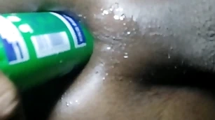 Anal lovemaking with a dildo and lovemaking kickshaw bedtime