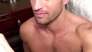 Straight away (paul wagner) sees (colby tucker) he thinks he can put a smile on the top of his element check up on he cums on the top of it - positiveness dudes