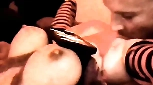 Luvs2cumm69 tittyfucking licking pussy and shafting his pulchritudinous palmy heavy mamma sex doll and cums beyond everything will not hear be proper of assuredly