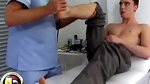 Teen chum has his prime prostate catechism from a doctor
