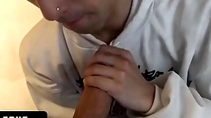 Latin leche - fortuitous smile radiantly meets cute skater urchin with an increment of makes him drag inflate his hard horseshit nearly a guest-house