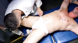 Fistinginferno - doctor rams massive dildo relating to patients pain in the neck