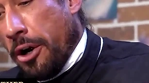 Young caitiff public schoolmate gets spanked and drilled relative to glass dildo by a catch bishop be incumbent on unrefined decayed and dishonorable