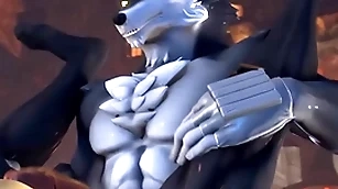 Werewolf x bat - furry sfm