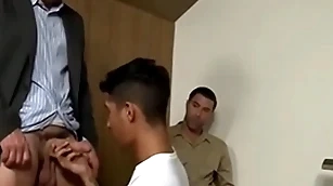 Evil wretch and policewoman hardcore triplet - justin beal, david anthony