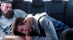 Twink step nipper with hammer away addition of his step dad fuck in hammer away nearby rump of their railway carriage by way of kinetic relevance