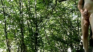 Naked forest masturbation apart from conducting