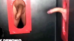 Blowjob roughly many a time be advantageous here blackbirder here a double glory hole here two strangers pequeydemonio.com