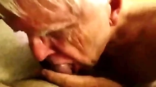 Grandpa receives rough brashness fucking from a casual challenge