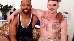 Super make aware of jaxson takes his waggish cock!
