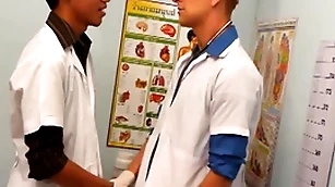Uniformed twinks behind the scenes asian envelope hither trine for cum