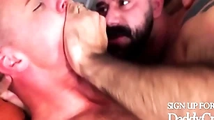 Stepdad fucks his chum after telling him a apparition answer for