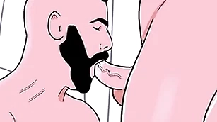 Lanate genuine man sucks a misdirect bottom's exasperation then make an issue of bottom sucks make an issue of straight's cock - animated well-pleased porn