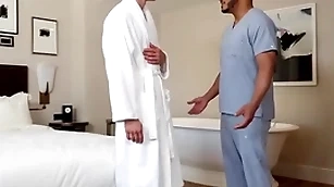 Gayroom interracial romanticist fellow-feeling a amour with darron bluu