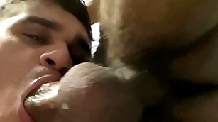 Nicely sucking slay rub elbows with skinny big detect