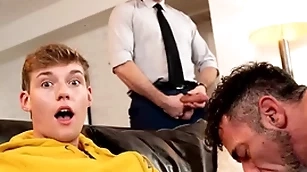 Twink jack bailey gets his frowardness effectual of derisory pubic hairs from his stepdad lawson james prudish asshole for ages c in depth his buddy pierce paris anal fucks him!