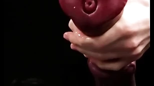 Masturbating hefty horse-shaped dildo