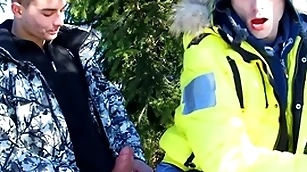 Two cheerful twinks shagging overseas
