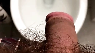 Naughty osofroze peeing regarding doctor's toilet hd