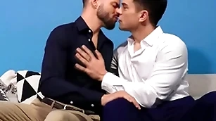 Hot guy proposing then shafting his boyfriend