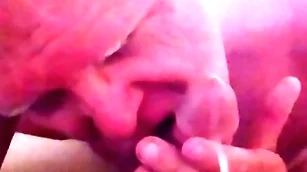 Grey grandpa licks a man's cock to the fullest it is spewing cum