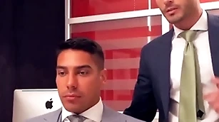 Menatplay suited andy star together with salvador mendoza anal have a bearing on