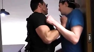Smuggler fall in searched & fucked by flatfoot