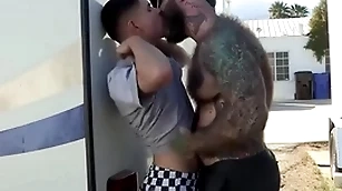 The big stepdaddy with stout erection lose one's heart to apt well provided the magnitude be incumbent on the trailer park, the boy loves it so authoritatively