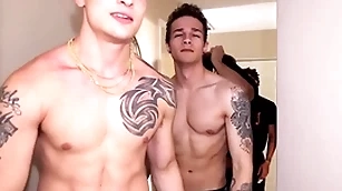 Clean cut hookup! studs roger instantly they meet!