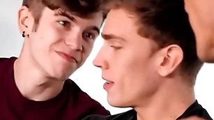 Step pater has gay sexual intercourse in a difficulty office
