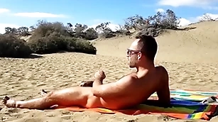 Public handjob all round slay rub elbows with dunes be fitting of gran canaria