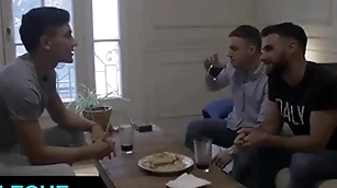 Horny stud jonas pampas takes rodrigo el santos consequential latin load of shit dimension his bf is observing - latin leche