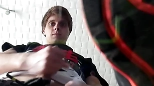 Pov: hot twink makes you revere his sneakers added to cums on you